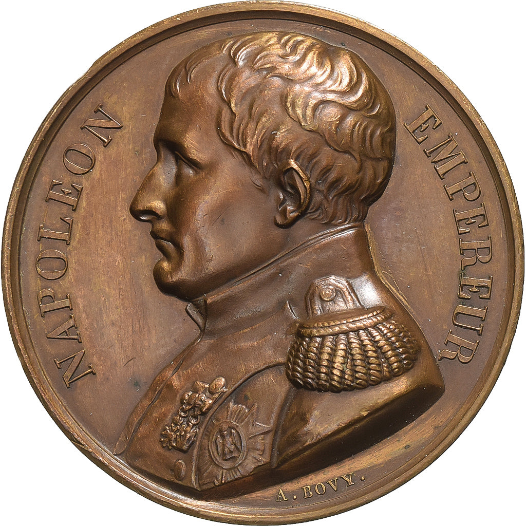 France, Medal, Napoleon I, Saint Helena Memorial, 1840, Bronze, Bovy
