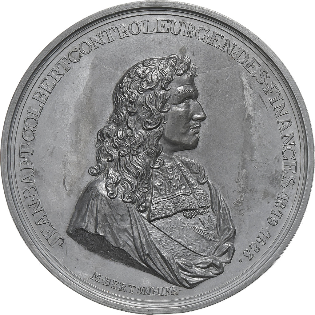 Francja, medal, Jean-Baptiste Colbert, 300 ans de la mort de Colbert, 1983
