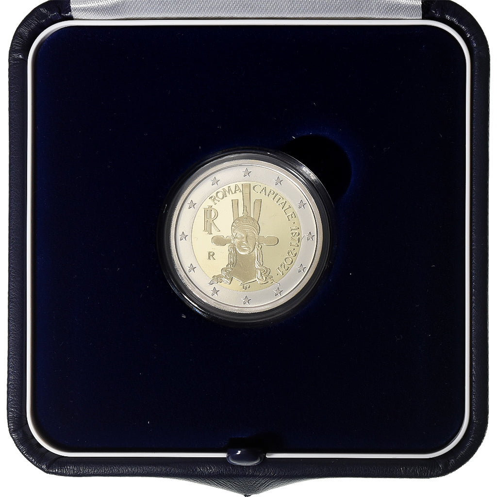 Italie, 2 Euro, Rome - Capitale de l'Italie, BE, 2021, Rome, Bimétallique, FDC