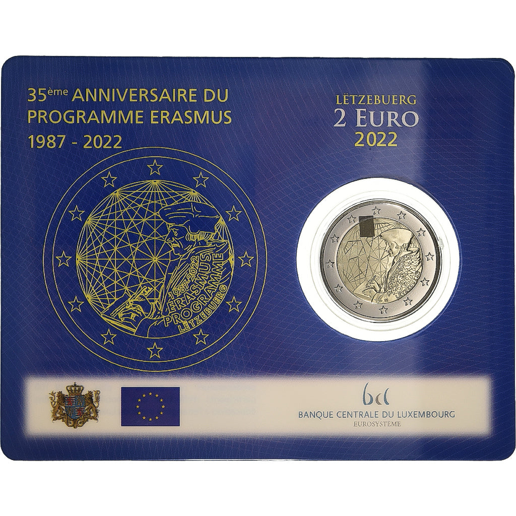 Luxembourg, Henri, 2 Euro, Erasmus Programme, BU, 2022, MDP, Bi-Metallic