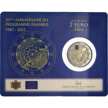 Luxembourg, Henri, 2 Euro, Erasmus Programme, BU, 2022, MDP, Bi-Metallic