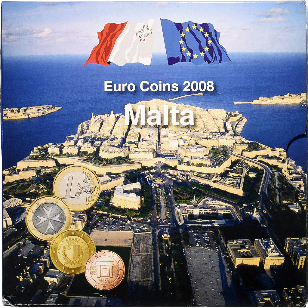 Malta, Set 1 ct. - 2 Euro, BU, 2008, MDP, N/D, MS(65-70)