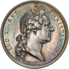 Francia, medalla, Louis XV, Mariage du Comte d'Artois, 1773, Plata, Duvivier
