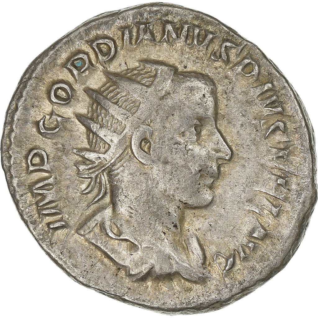 Gordian III, Antoninianus, 241-243, Rome, Silver, AU(50-53), RIC:86