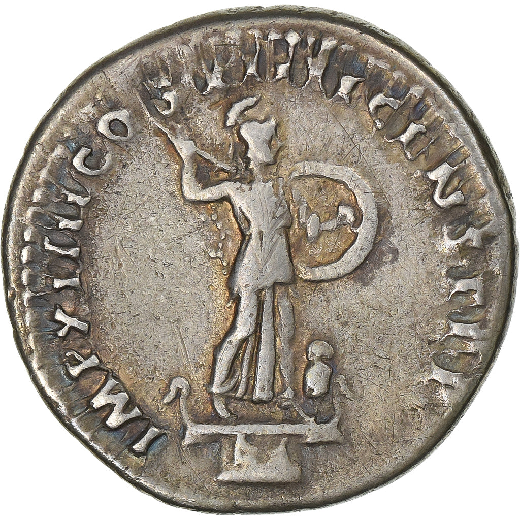 Domitian, Denarius, 88, Rome, Silver, AU(50-53), RIC:576