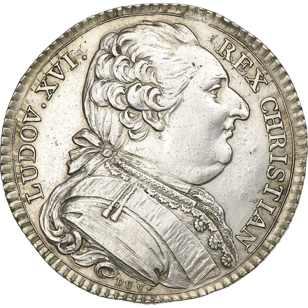 Francja, Token, Ludwik XVI, Etats de Bretagne, 1788, Srebro, Duvivier, AU(55-58)