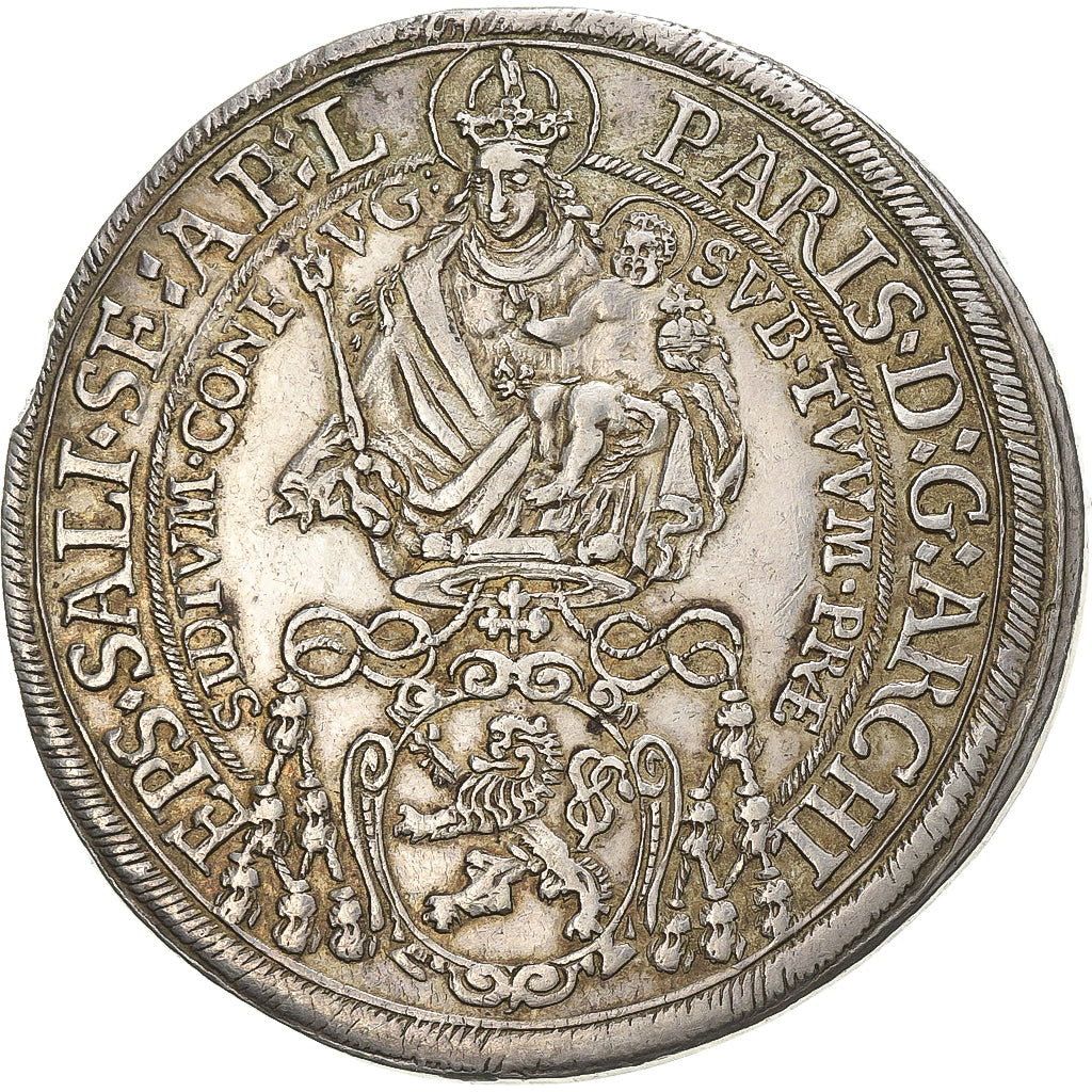 Bishopric of Salzburg, Paris von Lodron, Thaler, 1632, Salzburg, Zilver, PR