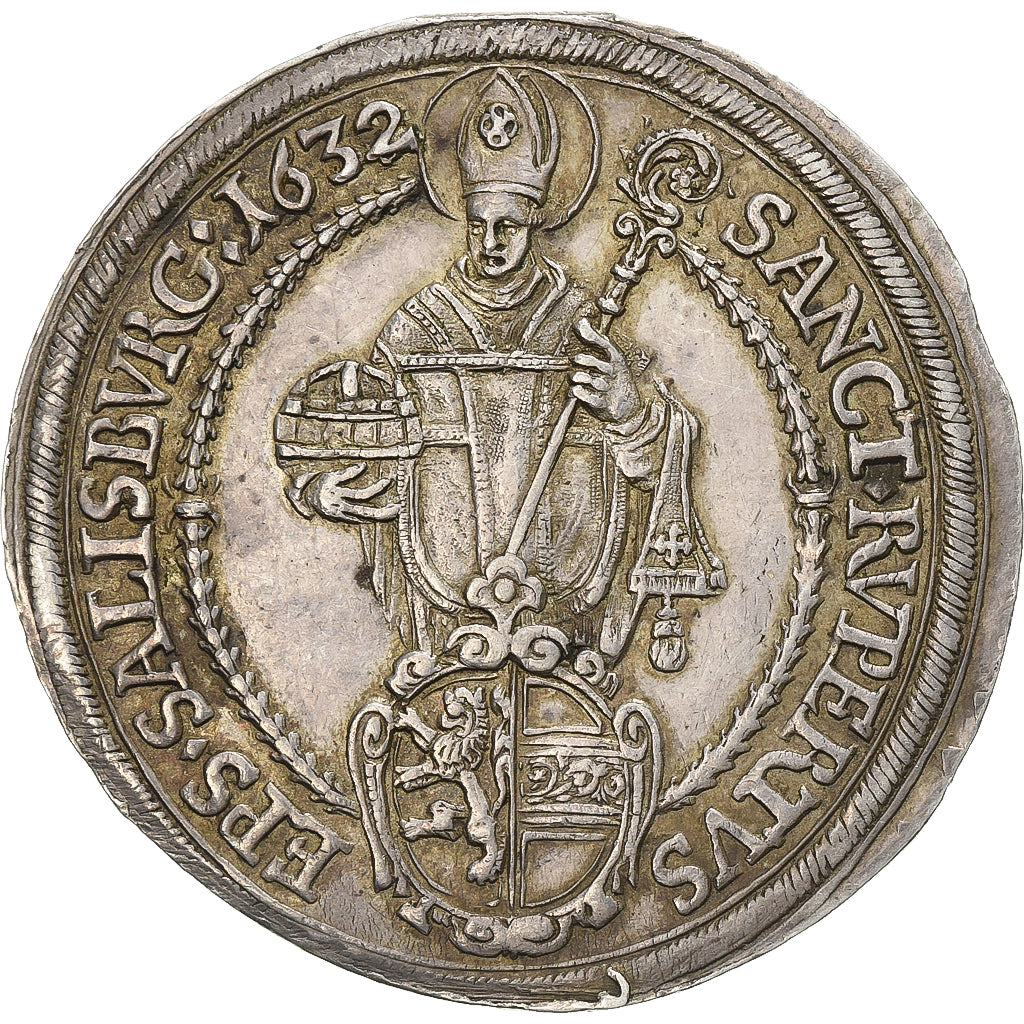 Bishopric of Salzburg, Paris von Lodron, Thaler, 1632, Salzburg, Zilver, PR