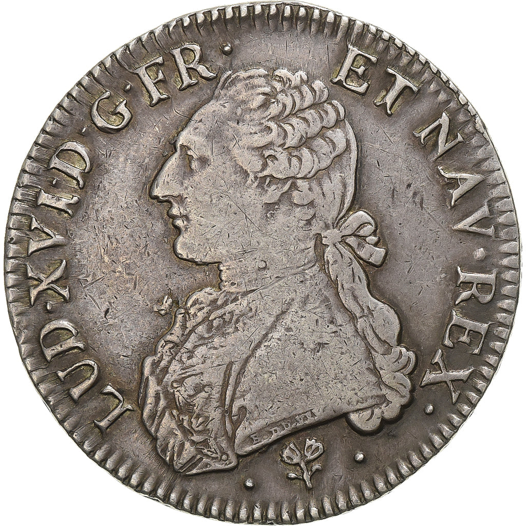 France, Louis XVI, Ecu aux branches d'olivier, 1785, Bayonne, Silver, EF(40-45)