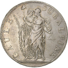 Subalpine Republic, Napoleon I, 5 Francs, An 10, Turin, Silver, EF(40-45)