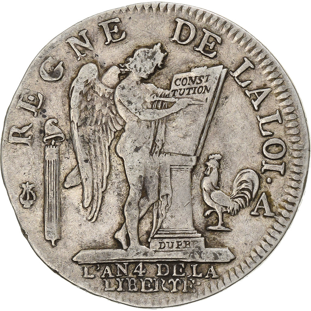 Francia, Louis XVI, 1/2 Ecu de 3 Livres, 1792, Paris, Argento, MB, Gadoury:43
