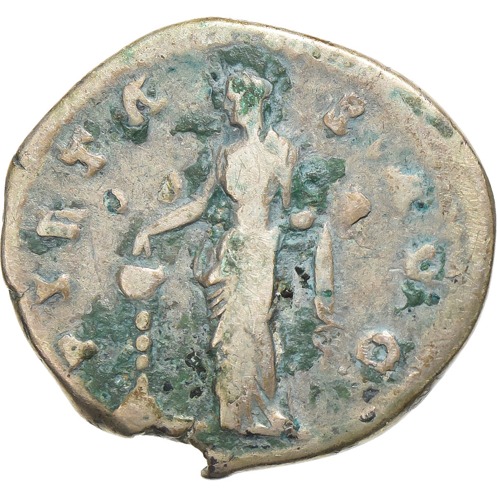 Faustina I, Denarius, 141, Rome, Prata, VF(20-25), RIC:395Ca