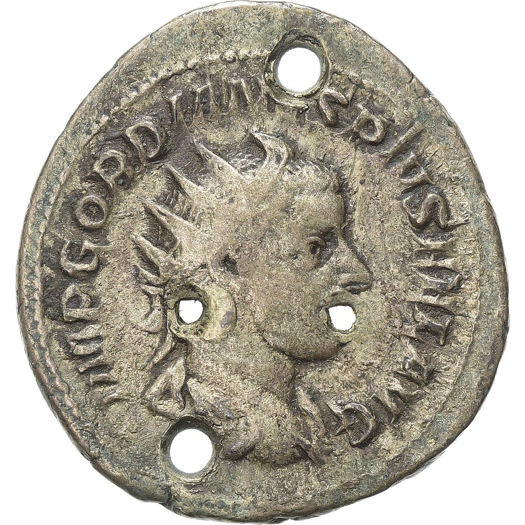 Gordian III, Antoninianus, 243-244, Rome, Billon, VF(20-25), RIC:145