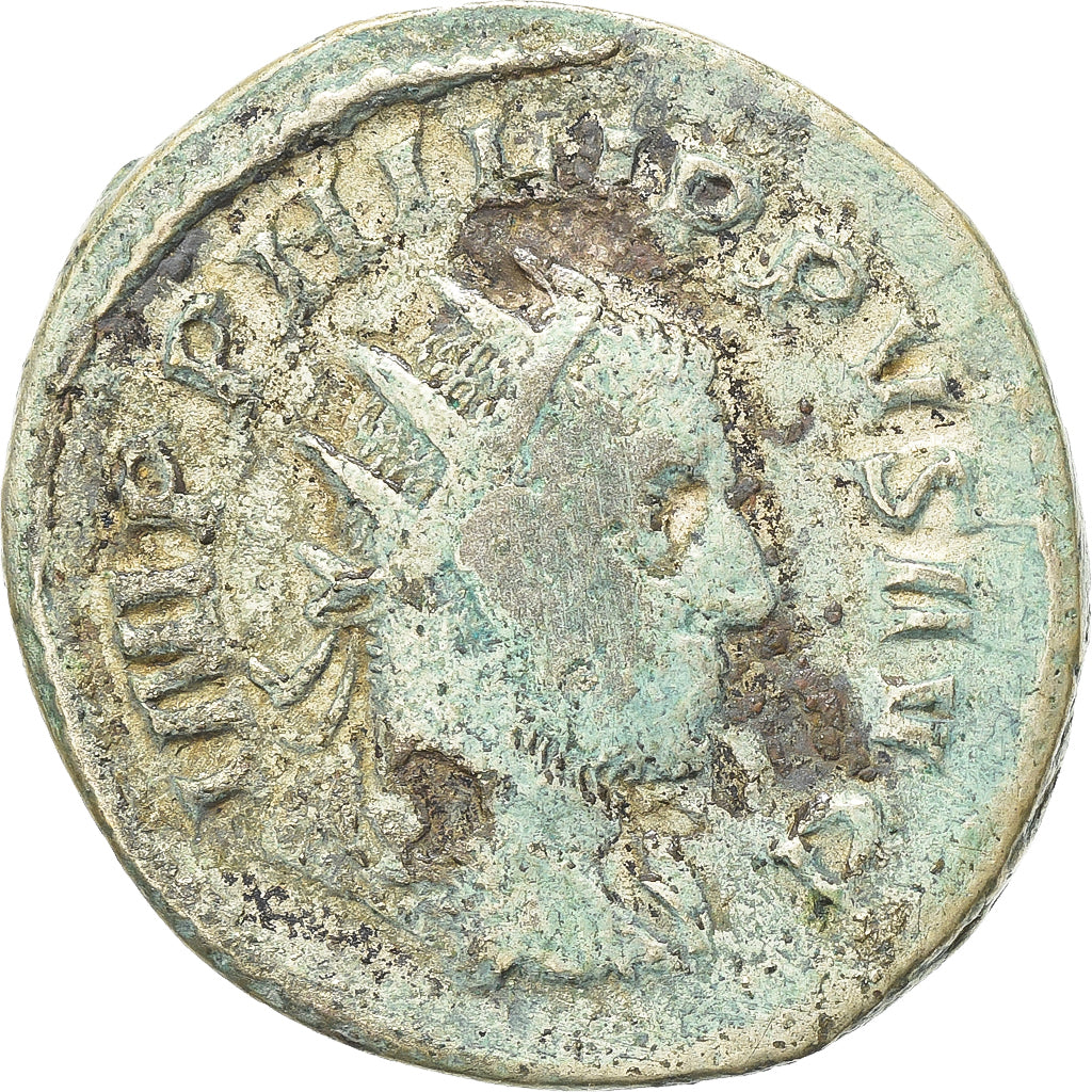Philip I, Antoninianus, 248, Rome, Plata, BC+, RIC:25b