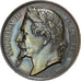 France, Medal, Napoleon III, Société Protectrice des Animaux, 1868, Silver