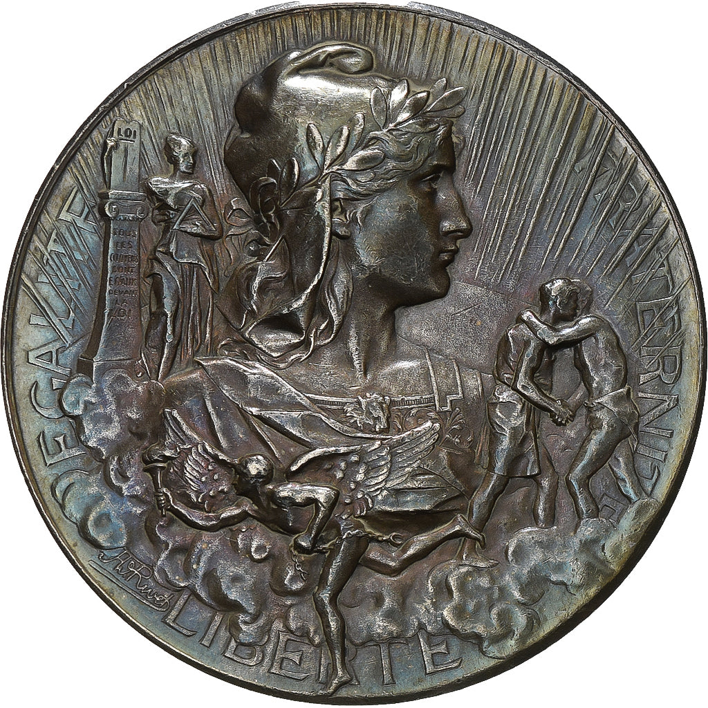 France, Medal, Association Philotechnique de Suresnes, 1894, Silver, Rivet