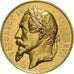 Frankreich, Medaille, Napoléon III, Copper Gilt, Oudiné, VZ