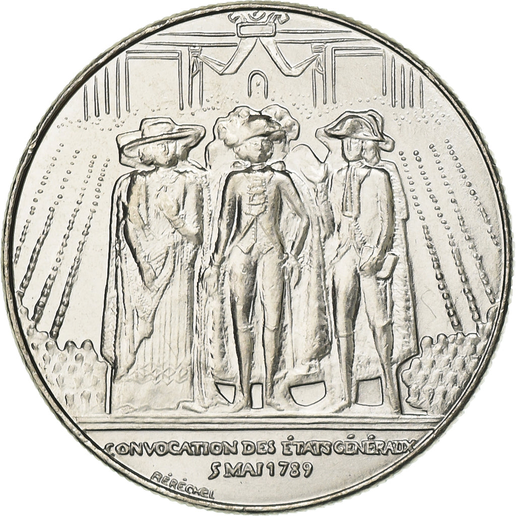 Frankrijk, 1 Franc, États généraux, 1989, MDP, Pattern, Nickel, FDC