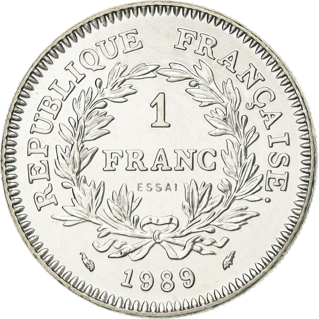Frankrijk, 1 Franc, États généraux, 1989, MDP, Pattern, Nickel, FDC