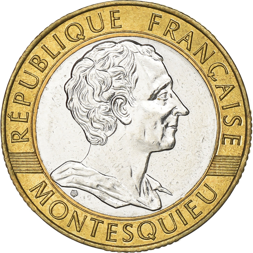 France, 10 Francs, Montesquieu, 1989, MDP, Essai, Cupro-aluminium-nickel, FDC