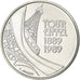 France, 5 Francs, Tour Eiffel, 1989, MDP, Pattern, Nickel Clad Copper-Nickel