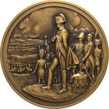 France, Medal, Napoleon I, Bataille de Waterloo, 1991, Bronze, AU(55-58)