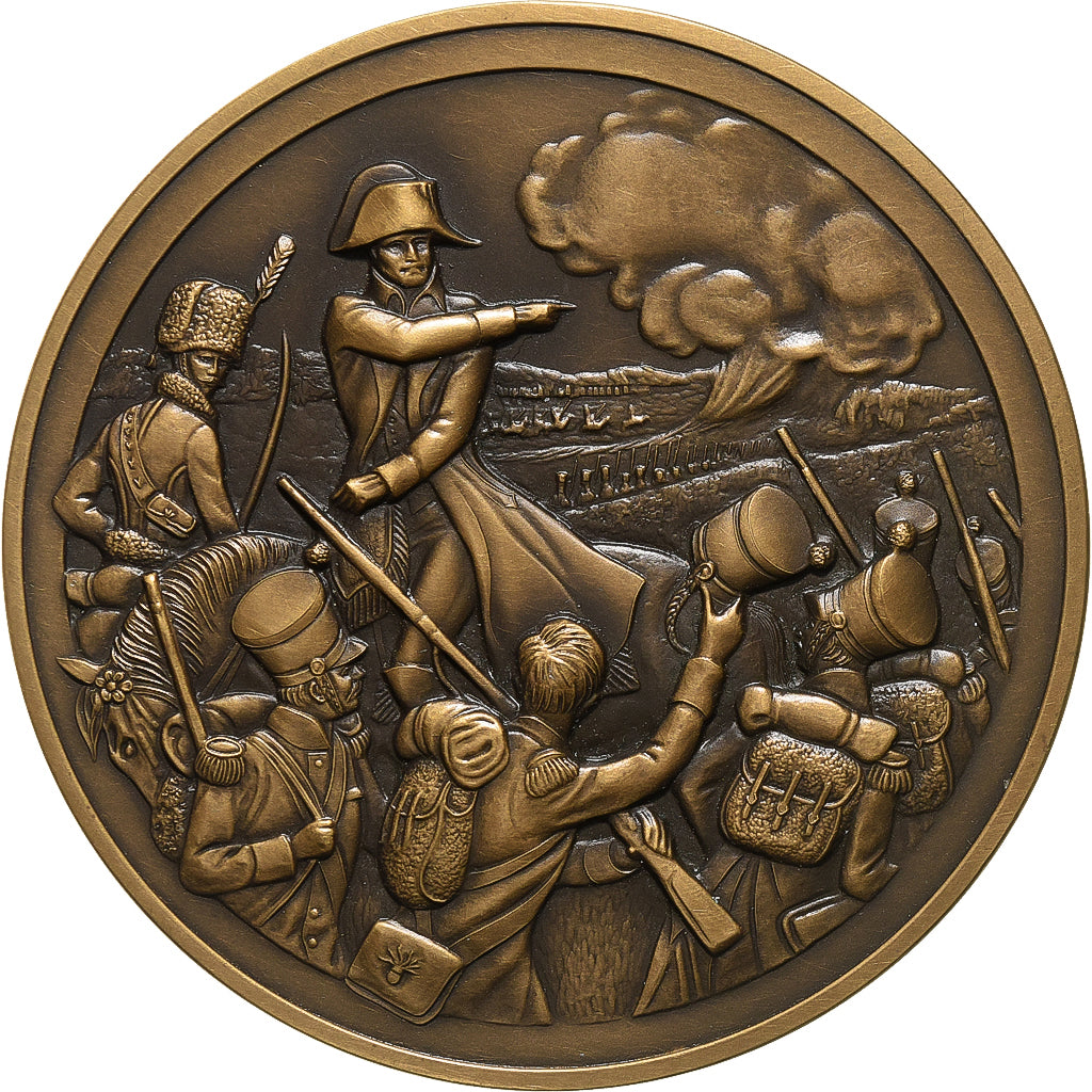 Francia, medaglia, Napoleon I, Bataille de Leipzig, 1991, Bronzo, SPL-