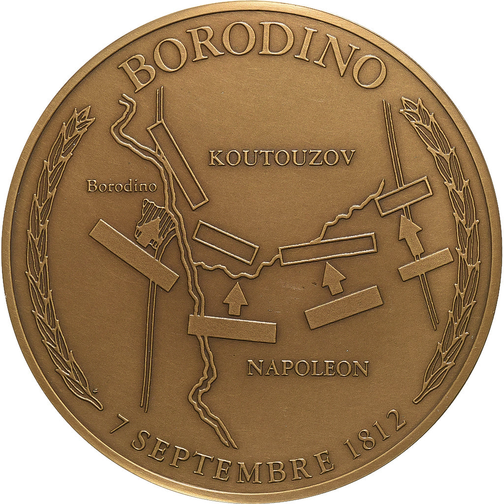 Francia, medaglia, Napoleon I, Bataille de Borodino, 1991, Bronzo, SPL-