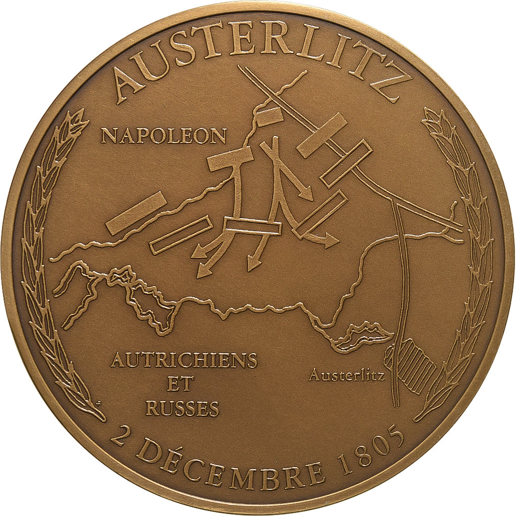 Francia, medaglia, Napoleon I, Bataille d'Austerlitz, 1991, Bronzo, SPL-