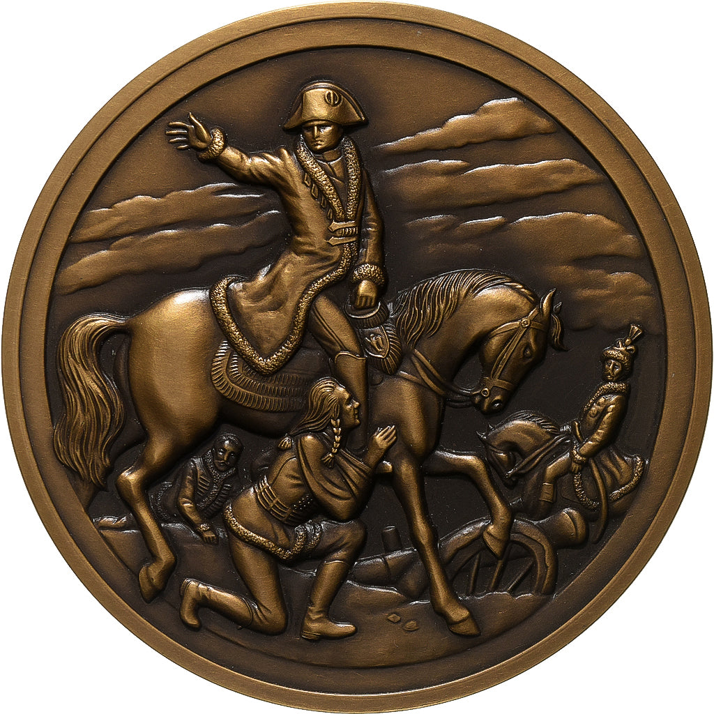 Francia, medaglia, Napoleon I, Bataille d'Eylau, 1991, Bronzo, SPL-
