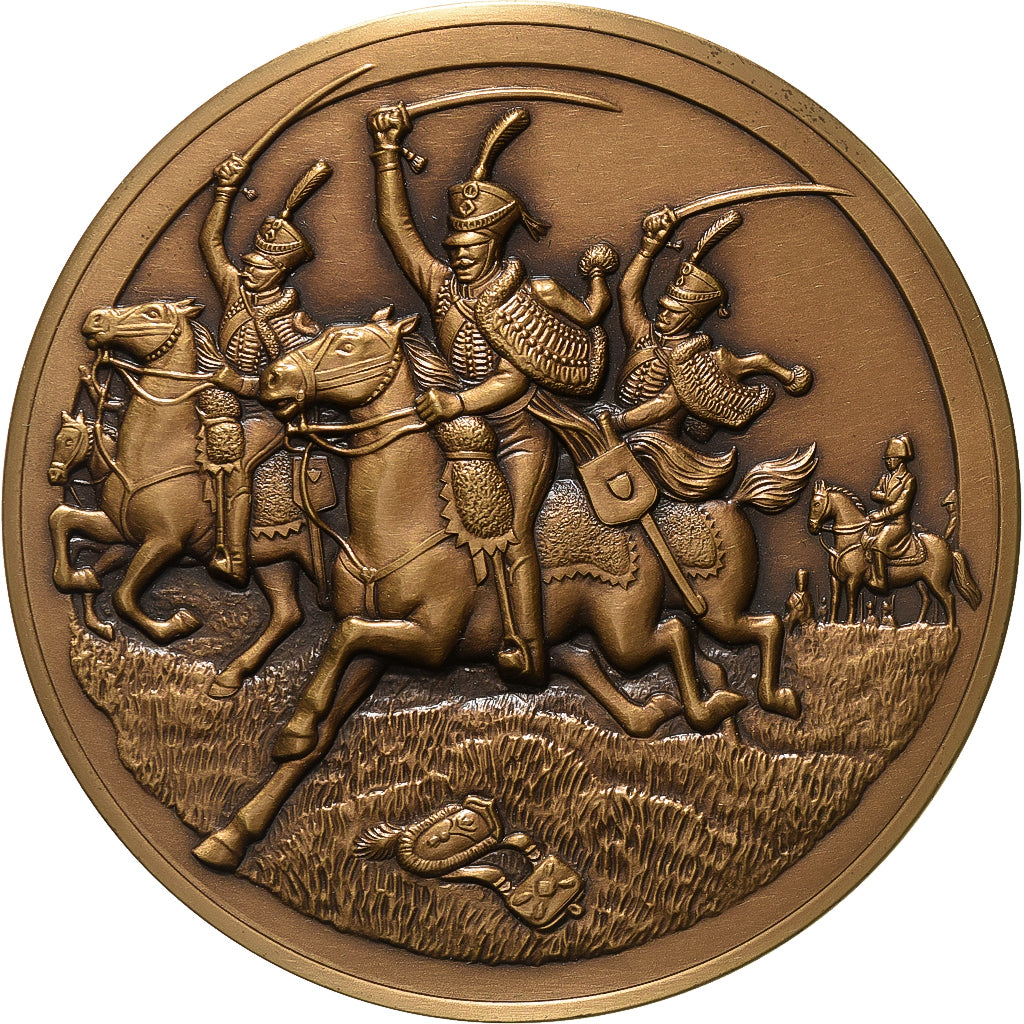 Francia, medaglia, Napoleon I, Bataille d'Iena, 1991, Bronzo, SPL-