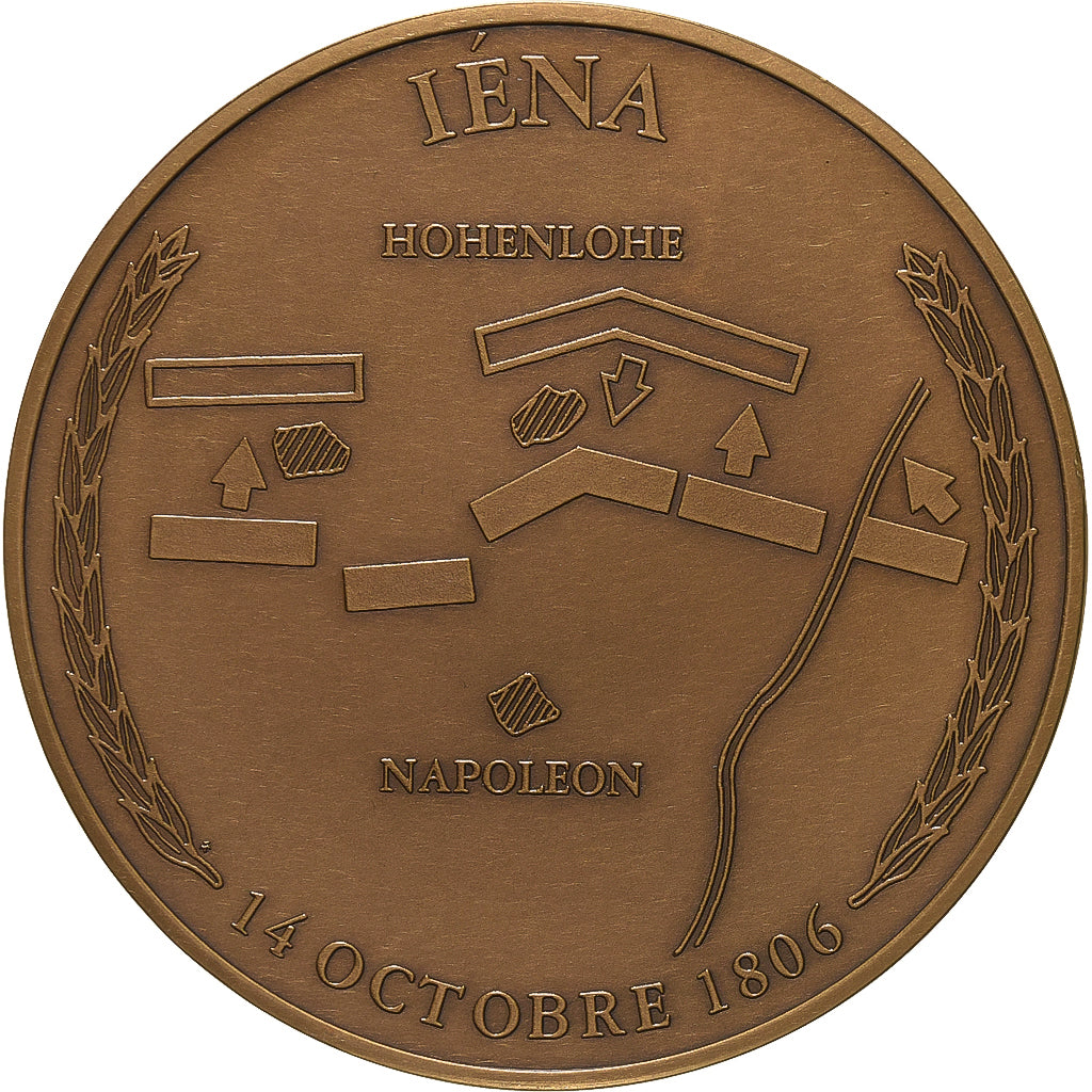 Francia, medaglia, Napoleon I, Bataille d'Iena, 1991, Bronzo, SPL-