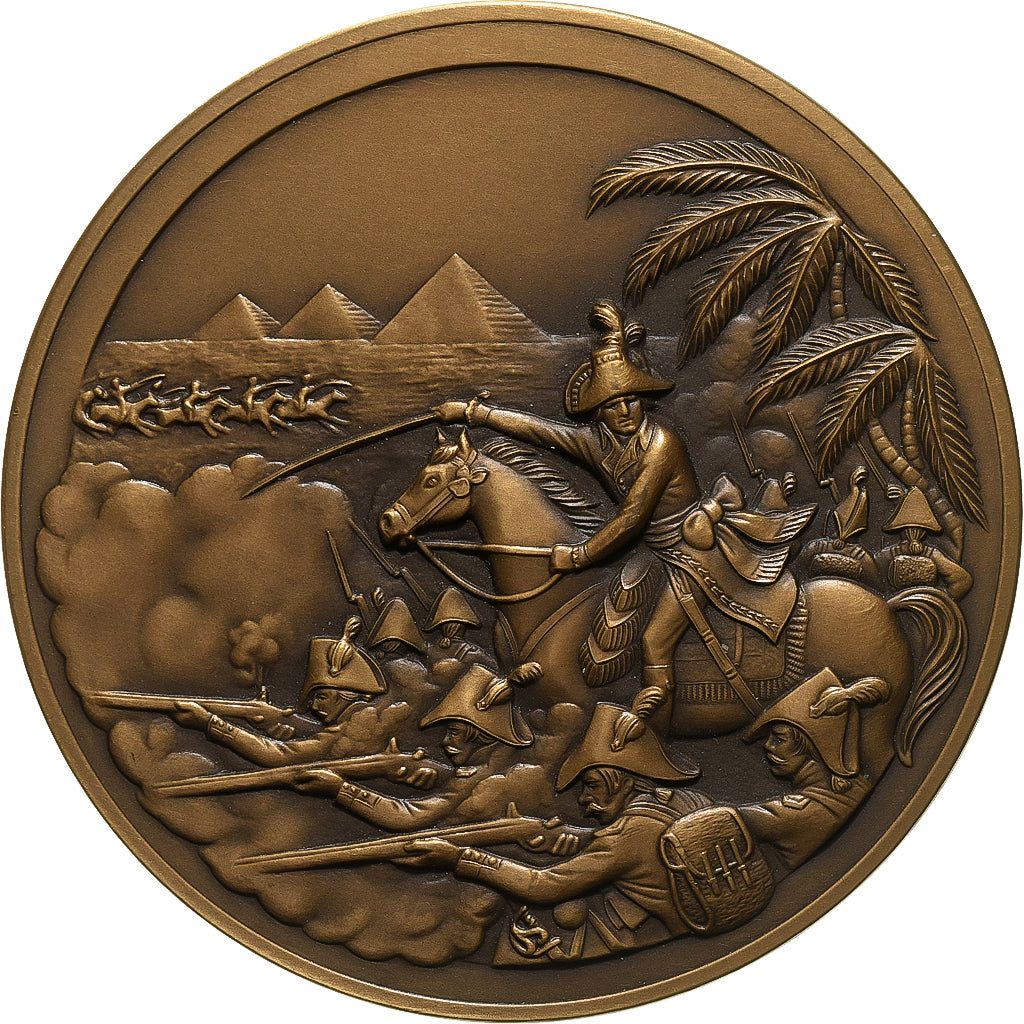 France, Médaille, Napoléon Ier, Bataille des Pyramides, 1991, Bronze, SUP