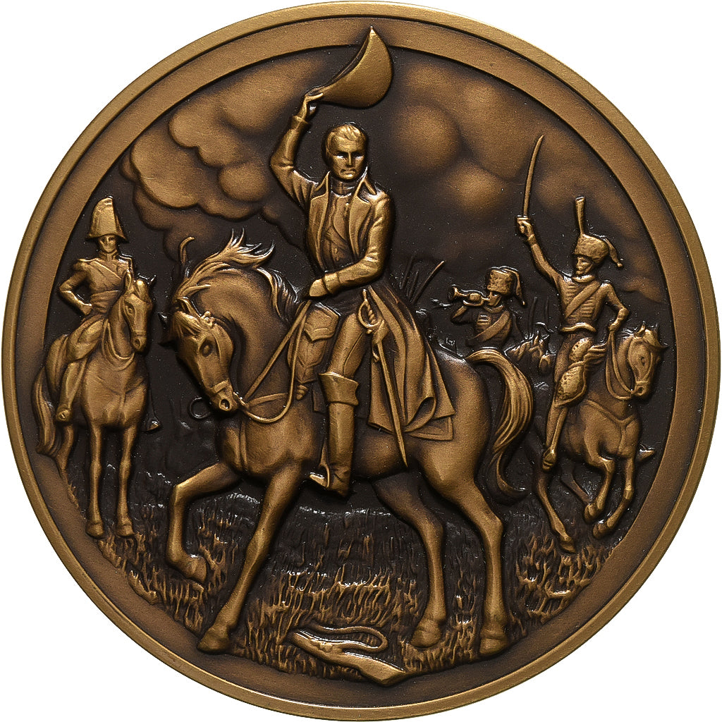Francia, medaglia, Napoleon I, Bataille de Friedland, 1991, Bronzo, SPL-