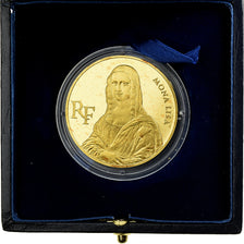 Francia, 500 Francs, Mona Lisa, 1993, MDP, FS, Oro, SPL+, KM:1024