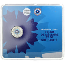 Frankrijk, 2 Euro, bleuet de France, BU, colorisée, 2018, MDP, Bi-Metallic, FDC