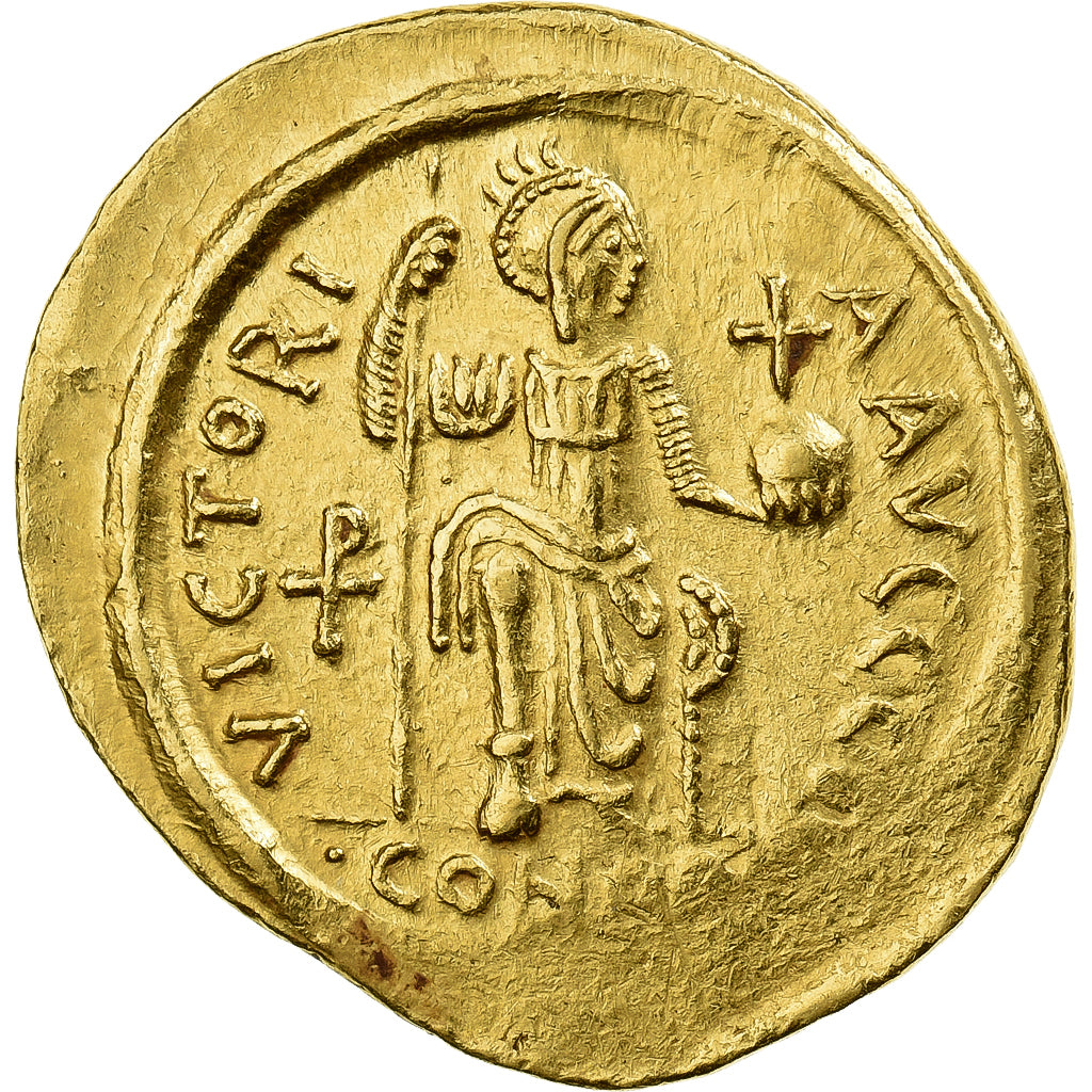 Justin II, Solidus, 565-578, Constantinople, Złoto, MS(63), Sear:347A
