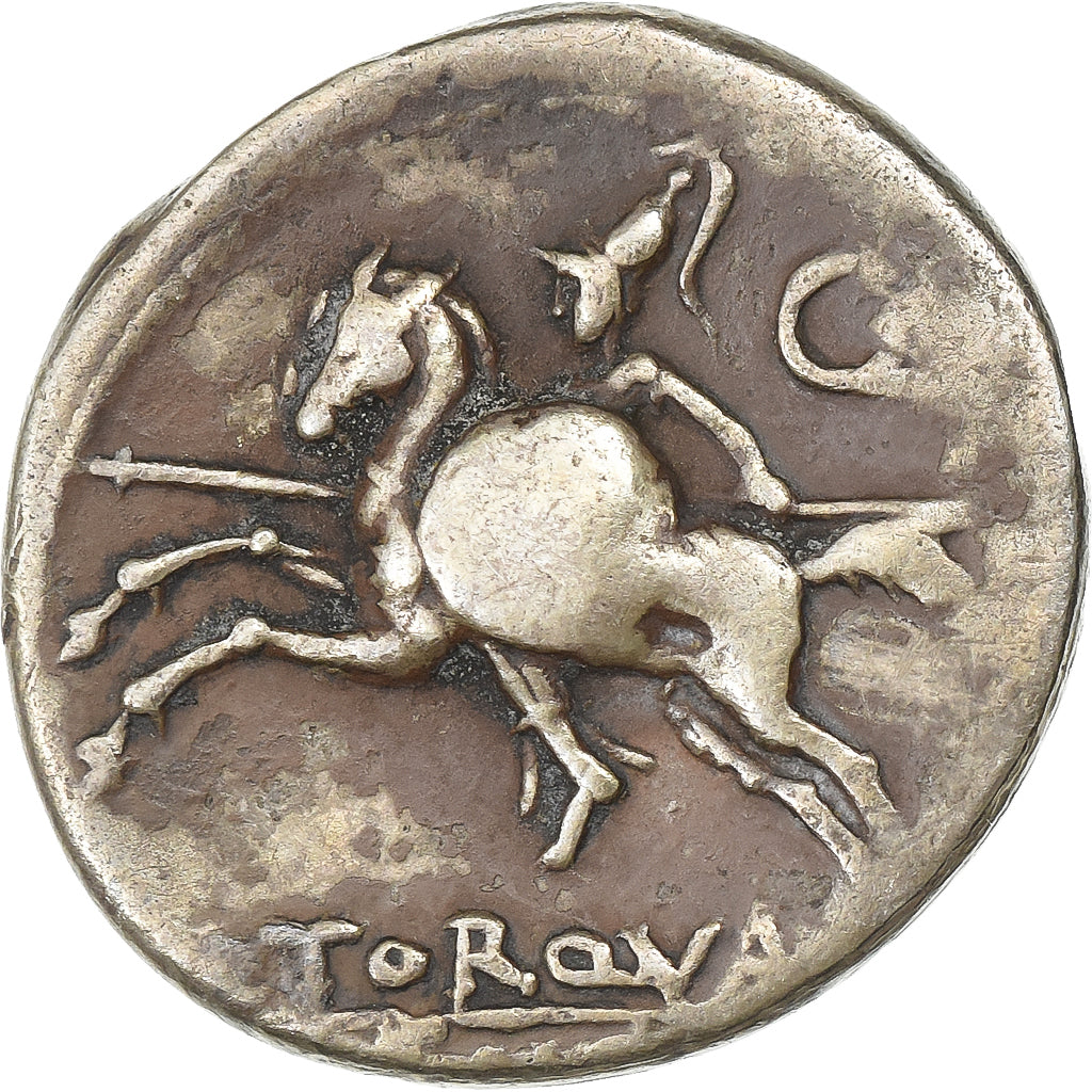 Manlia, Denarius, 113-112 BC, Rome, Silver, VF(20-25), Crawford:295/1