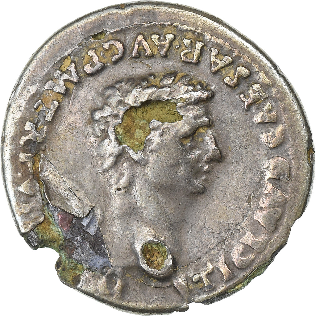 Claude, Denier, 41-54, Fourrée, Bronze argenté, TB+, RIC:47