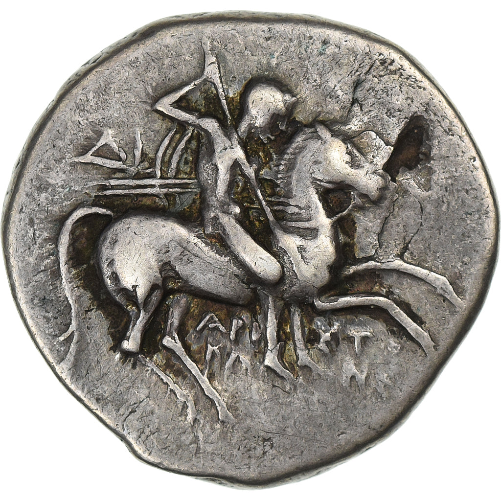 Calabria, Stater, ca. 272-240 BC, Tarentum, Silver, VF(20-25), HGC:1-890