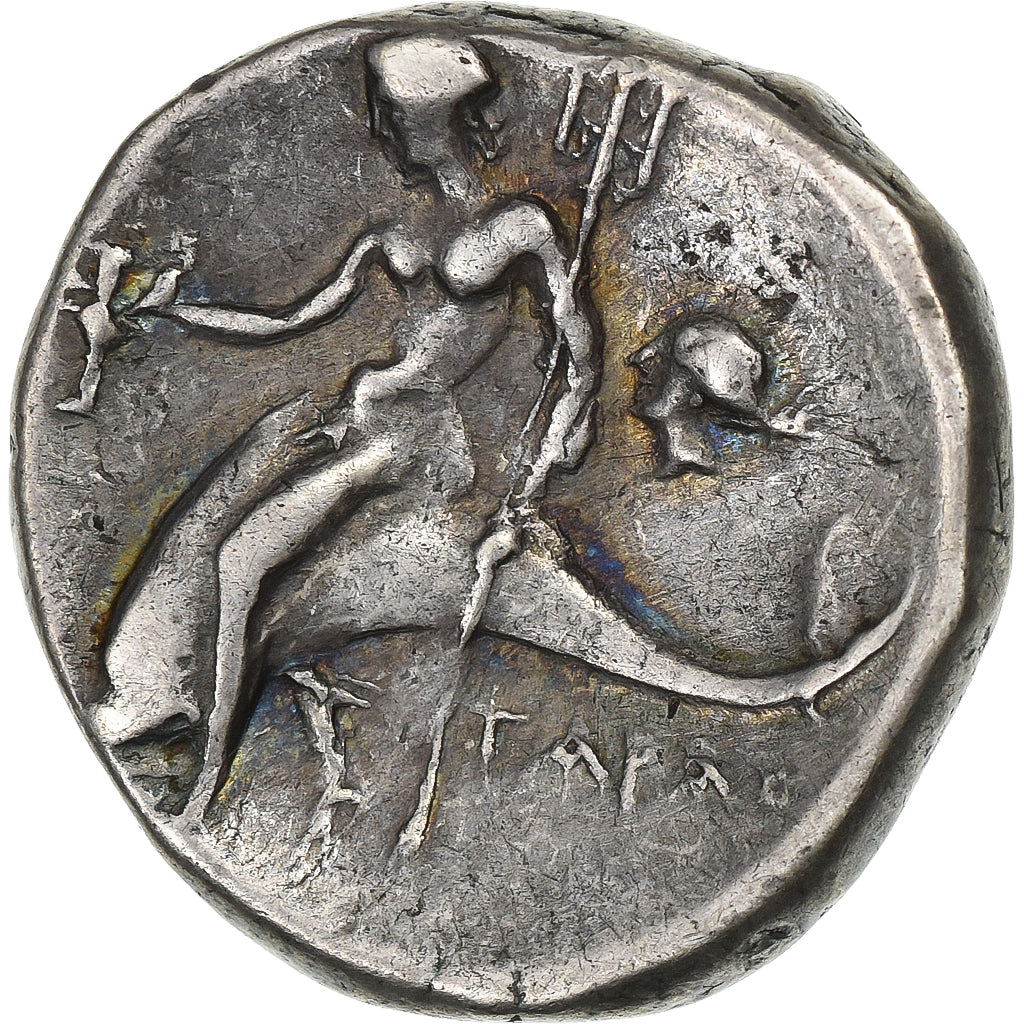 Calabria, Stater, ca. 272-240 BC, Tarentum, Silver, VF(20-25), HGC:1-890