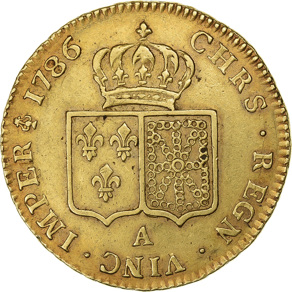 Frankrijk, Louis XVI, Double Louis d'or à la tête nue, 1786, Paris, Goud, ZF
