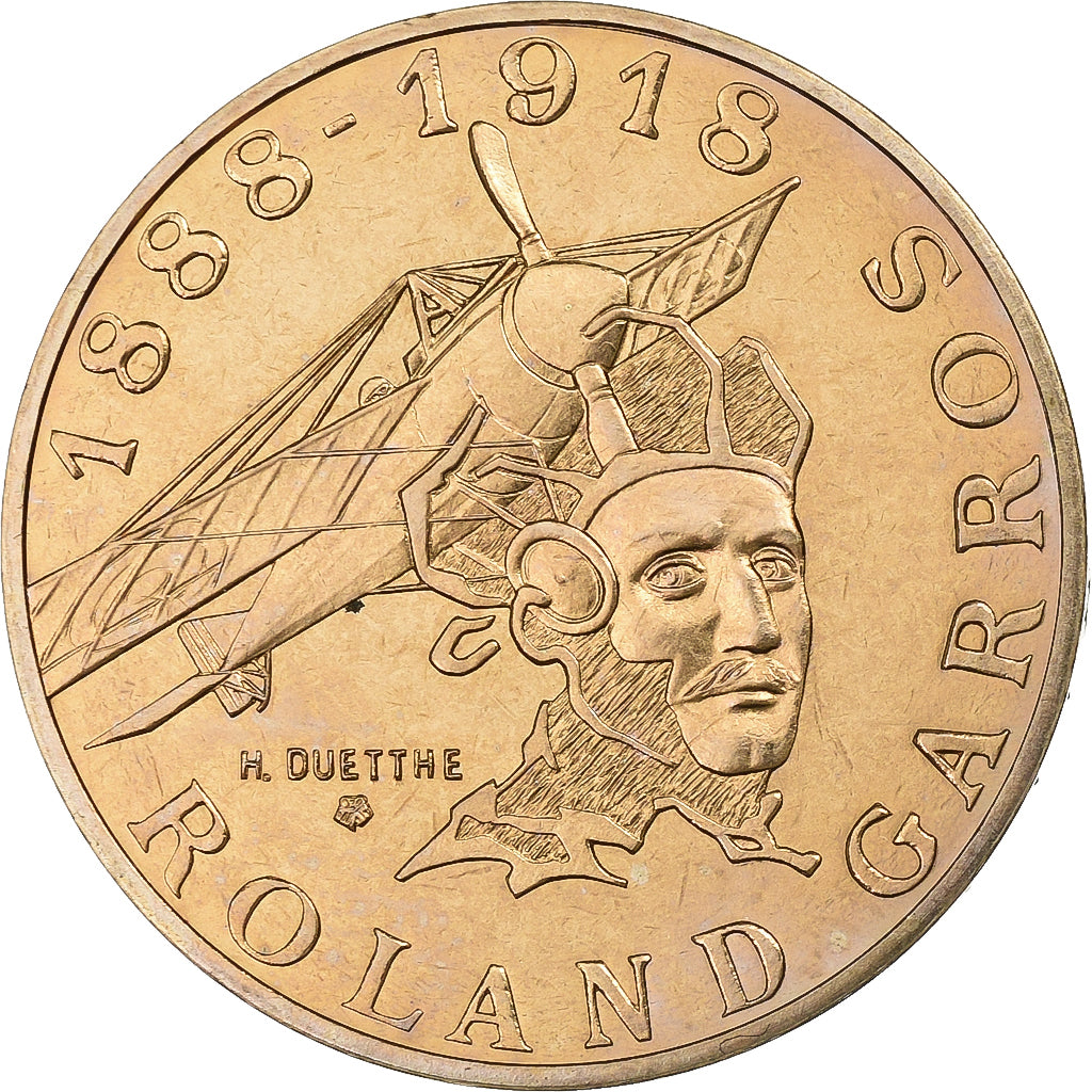 Frankreich, 10 Francs, Roland Garros, 1988, MDP, Pattern