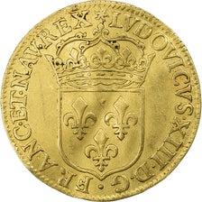 France, Louis XIII, Ecu d'or, 1641, Paris, Gold, AU(50-53), Gadoury:55