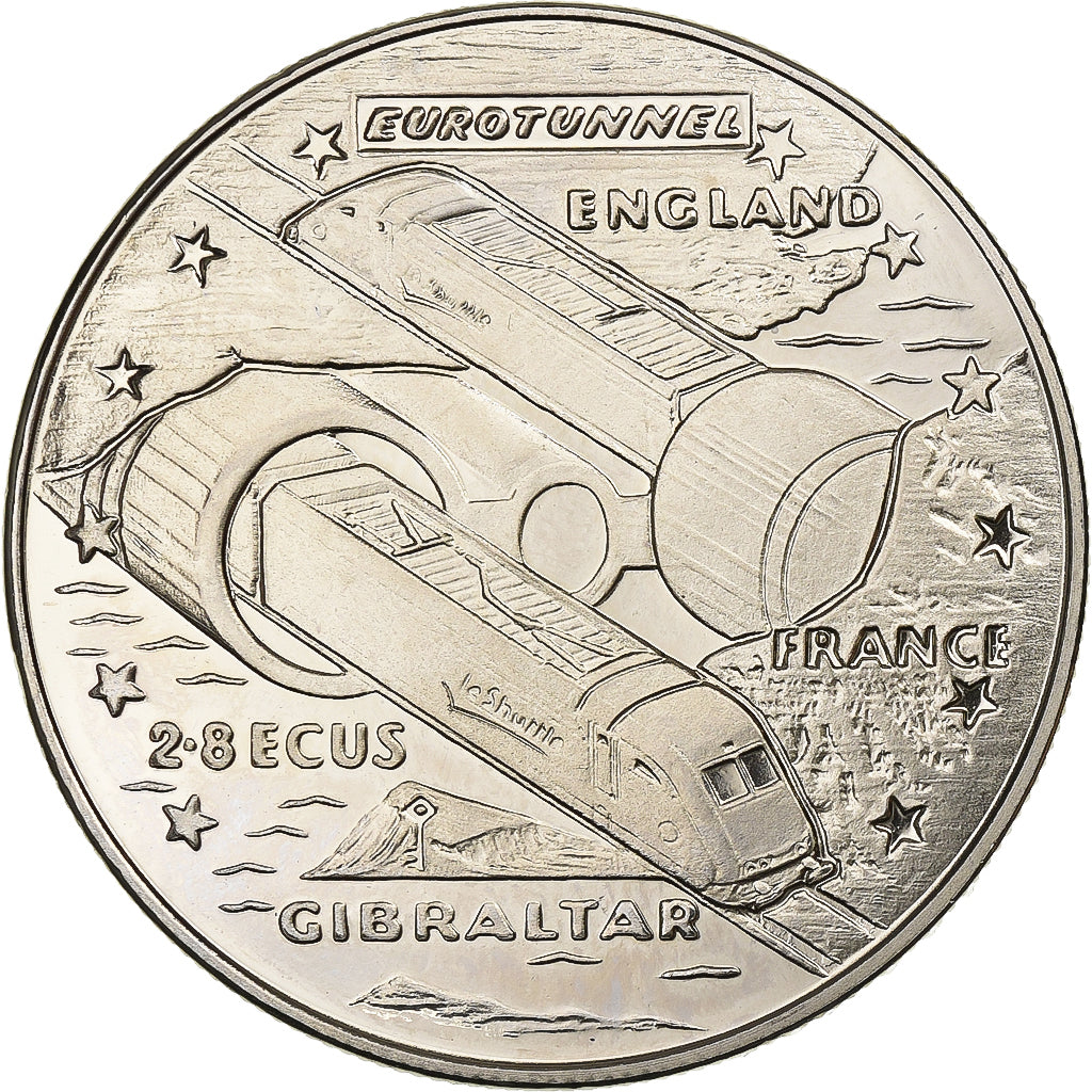 Gibraltar, Elizabeth II, 2.8 Ecus, 1993, Pobjoy Mint, Cupronickel, SC