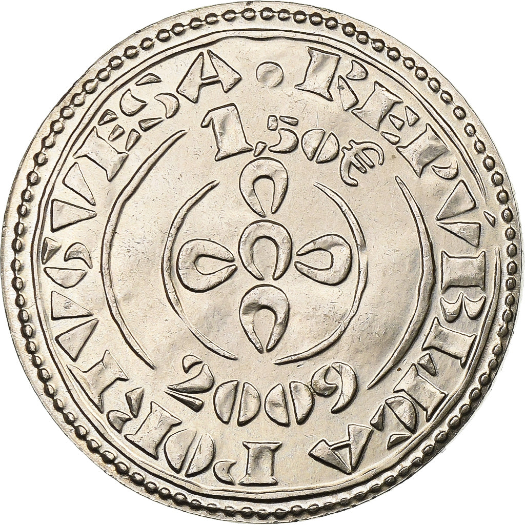 Portogallo, 1,5 Euro, Morabitino, 2009, Lisbon, Cupronickel, SPL-, KM:789
