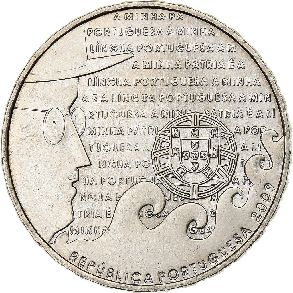 Portogallo, 2,5 Euro, Portuguese Language, 2009, Lisbon, Cupronickel, SPL-