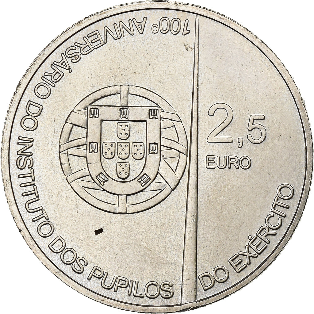 Portugal, 2,5 Euro, Army Institute Pupils, 2011, Lisbon, Cupronickel, AU(55-58)