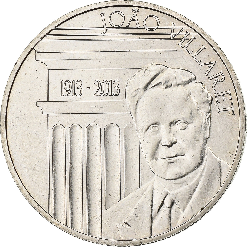 Portugal, 2,5 Euro, João Villaret, 2013, Lisbon, Cupronickel, AU(55-58), KM:853