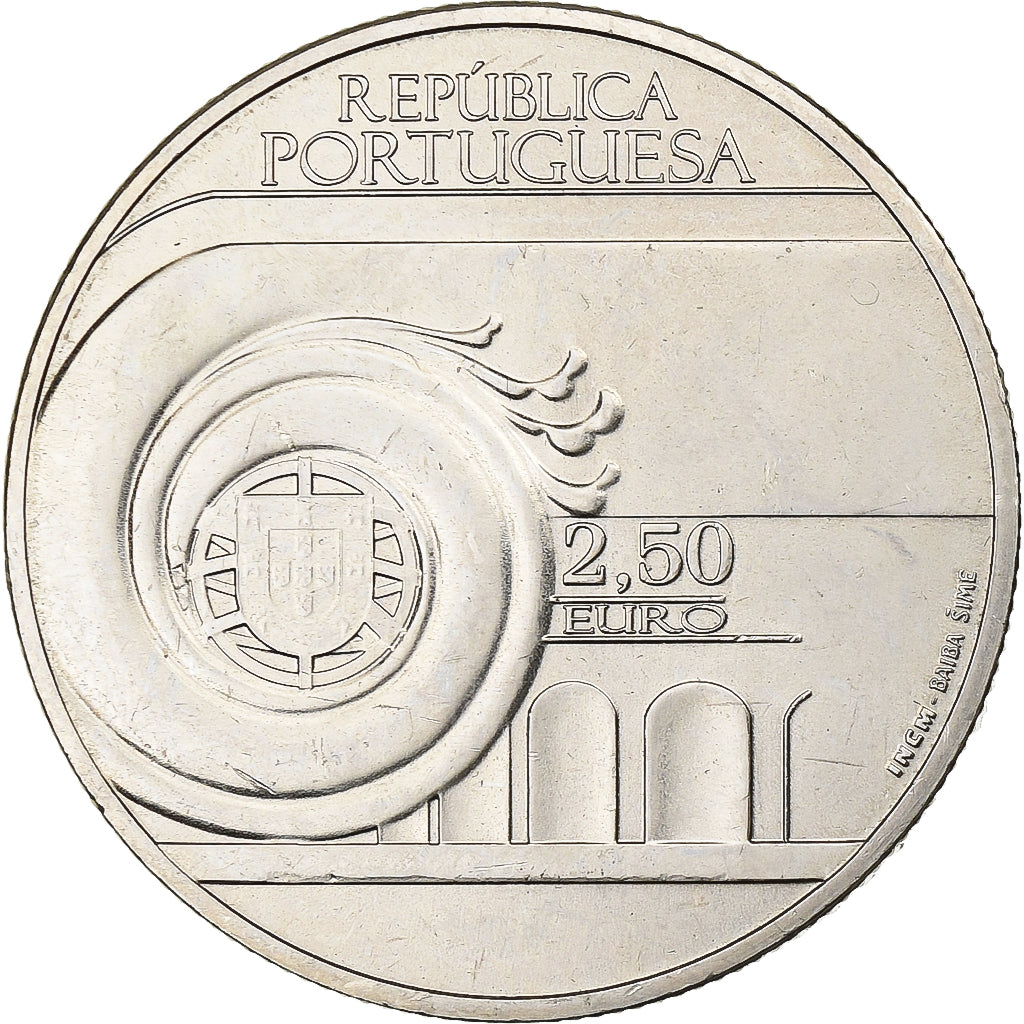 Portugal, 2,5 Euro, João Villaret, 2013, Lisbon, Cupronickel, AU(55-58), KM:853